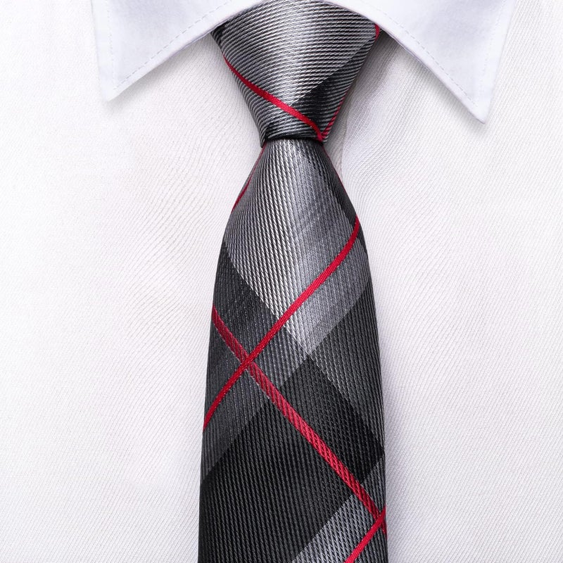 Dubulle Ties for Boys Self Tie Silk Paisely Striped Kids Necktie and Pocket Square Set for Age 8-11 - Image 3